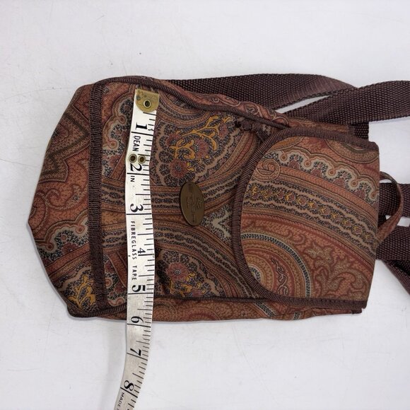 ETRO Mini Backpack Bag All-over Paisley Pattern Nylon Brown main image 6